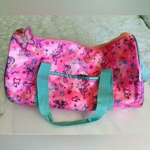 Disney’s Fancy Nancy’s Pink Tote with Teal Glitter Accents